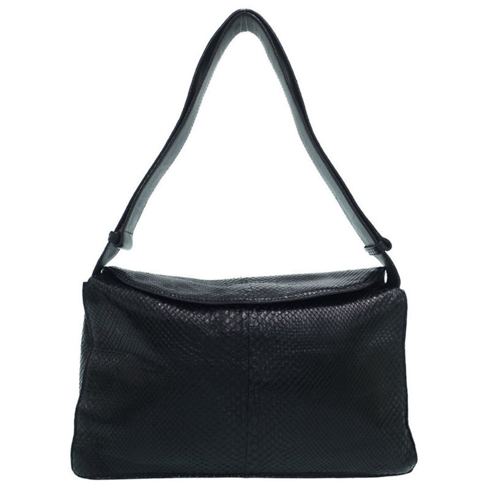 Bottega Veneta Python Shoulder Bag Black - image 1